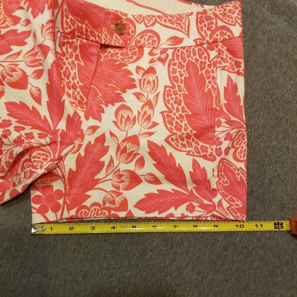 *SOLD* J. Crew stretch pink floral shorts size 00 EUC - Picture 5 of 7
